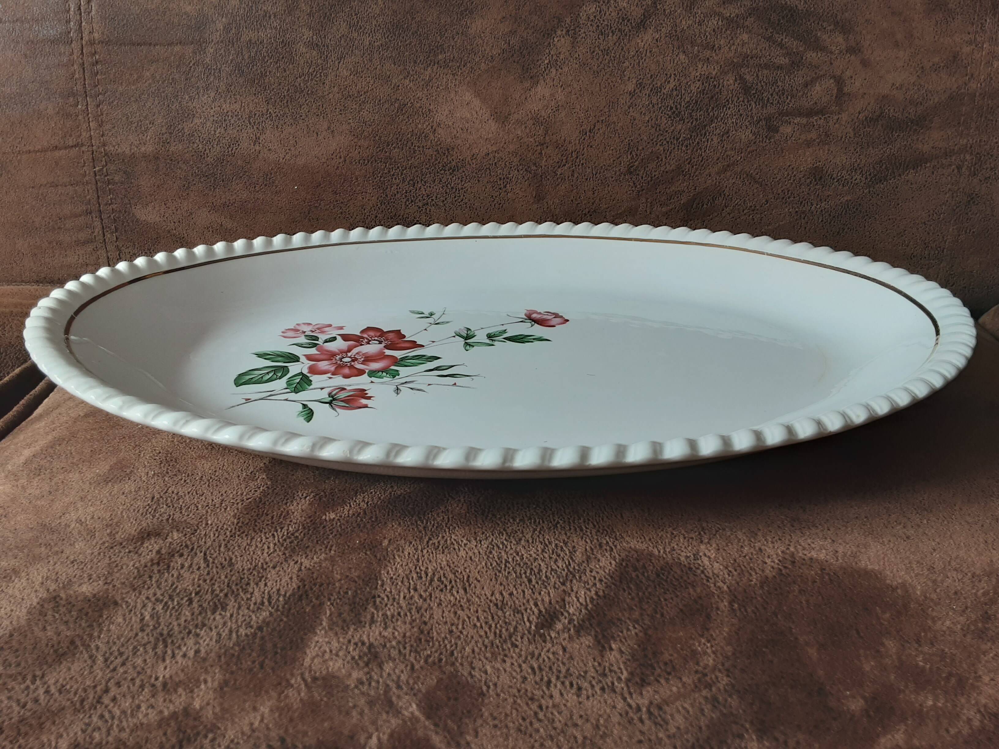 Oval dish Luneville Badonviller