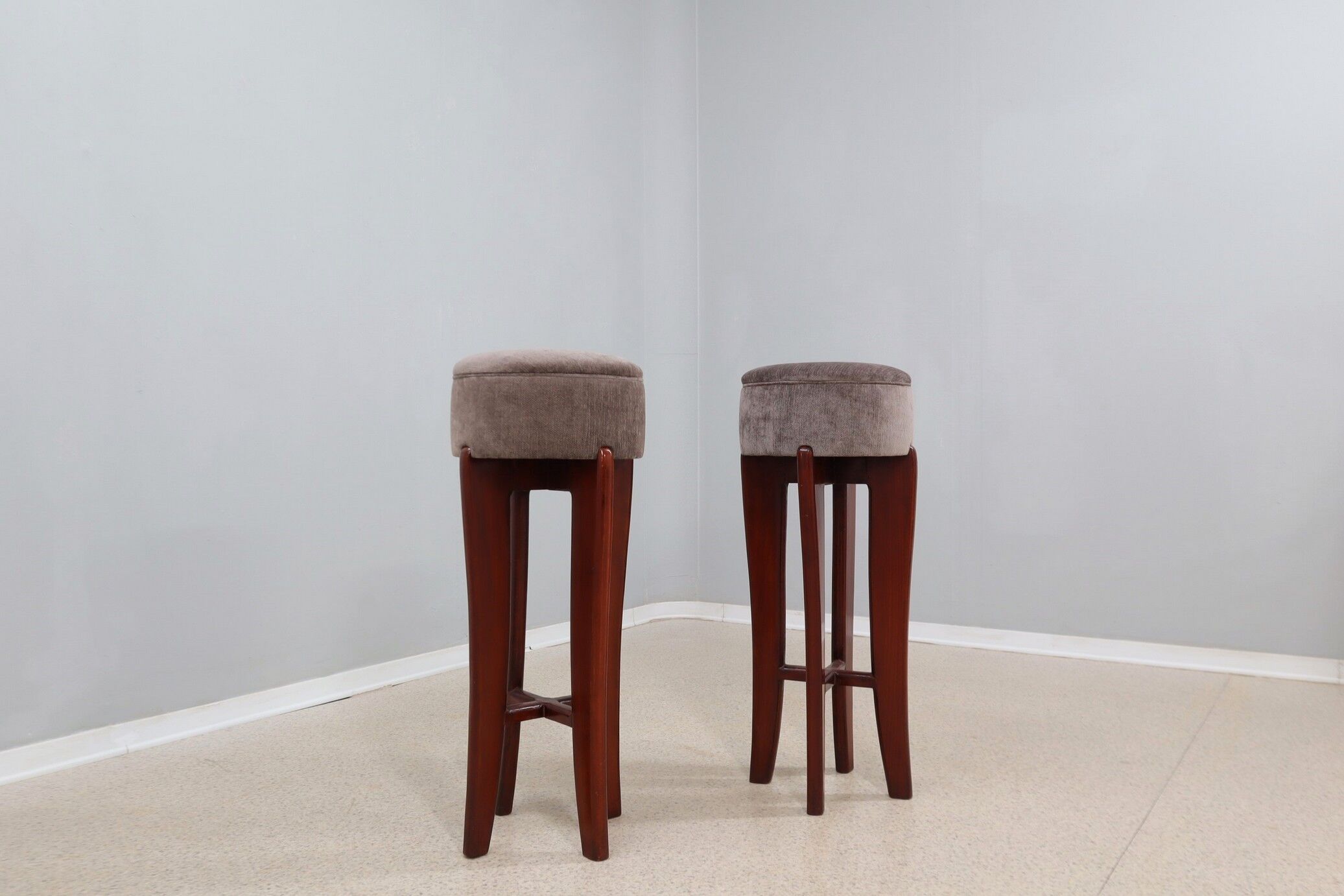 Mid century Melchiorre Bega high stools 1950