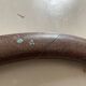 Oval old wooden frame