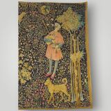 Vintage French Tapestry “La Dame” Artis Flora, Medievale , Musée du Louvre