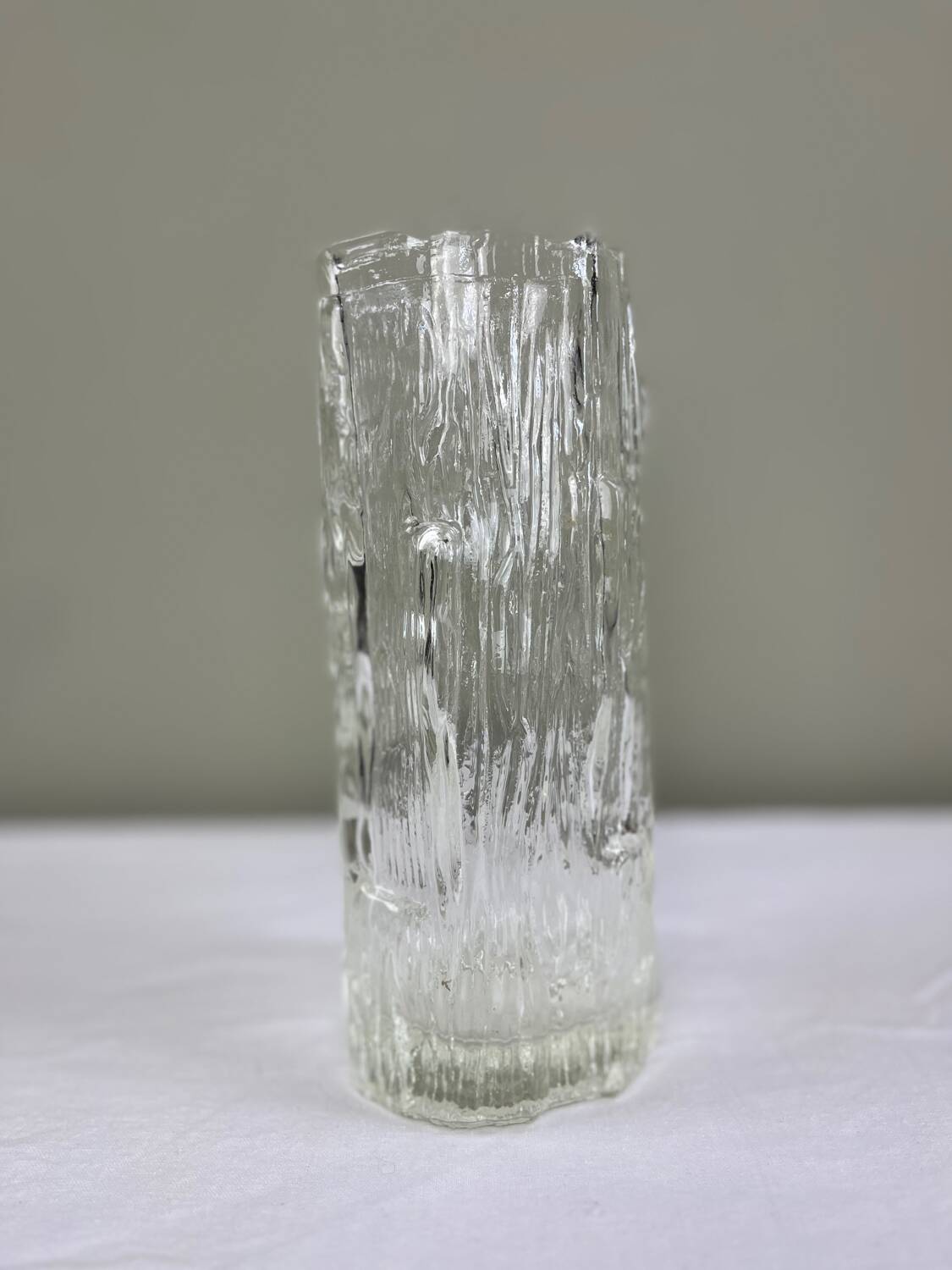 "Glass waterfall" vase