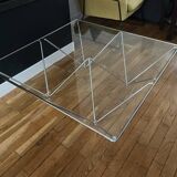 Table basse en verre style Paolo Piva