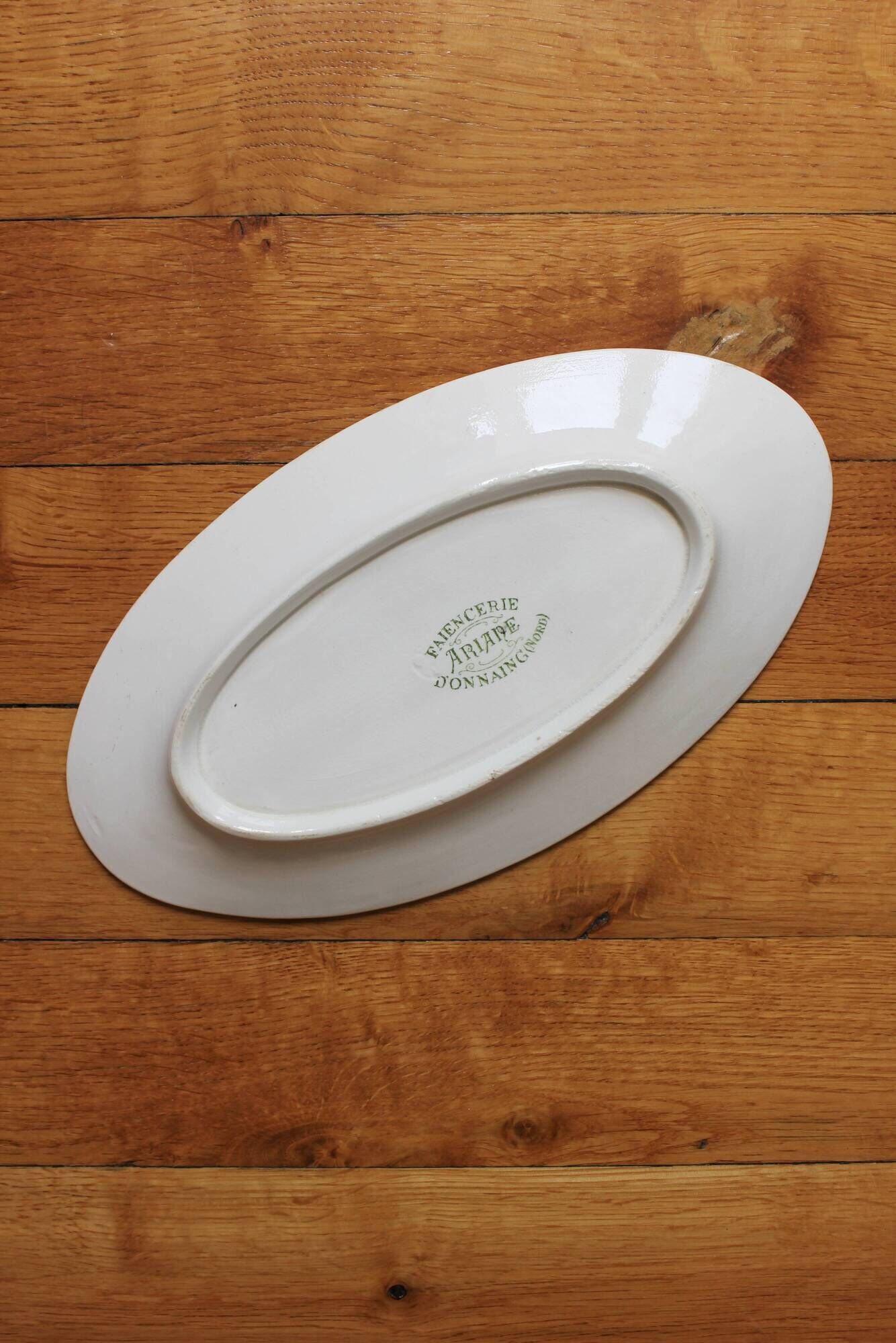 "Ariane" ironstone dish, Onnaing earthenware factory, late 19th century