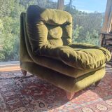 Fauteuil velours des années 60/70 en parfait état