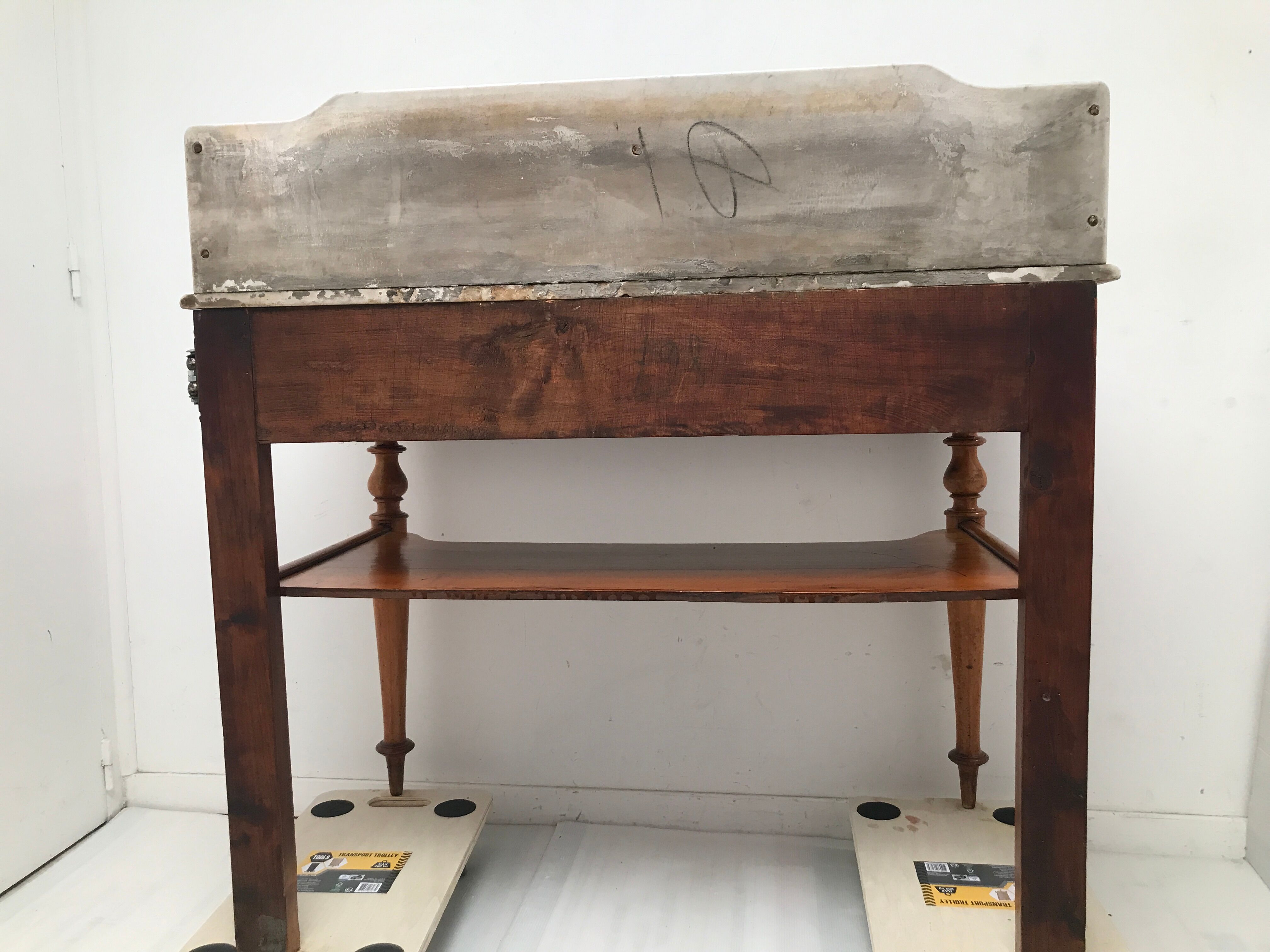 Dressing table marble style Henri II 1900s