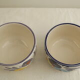 2 vintage tea cups floral patterns
