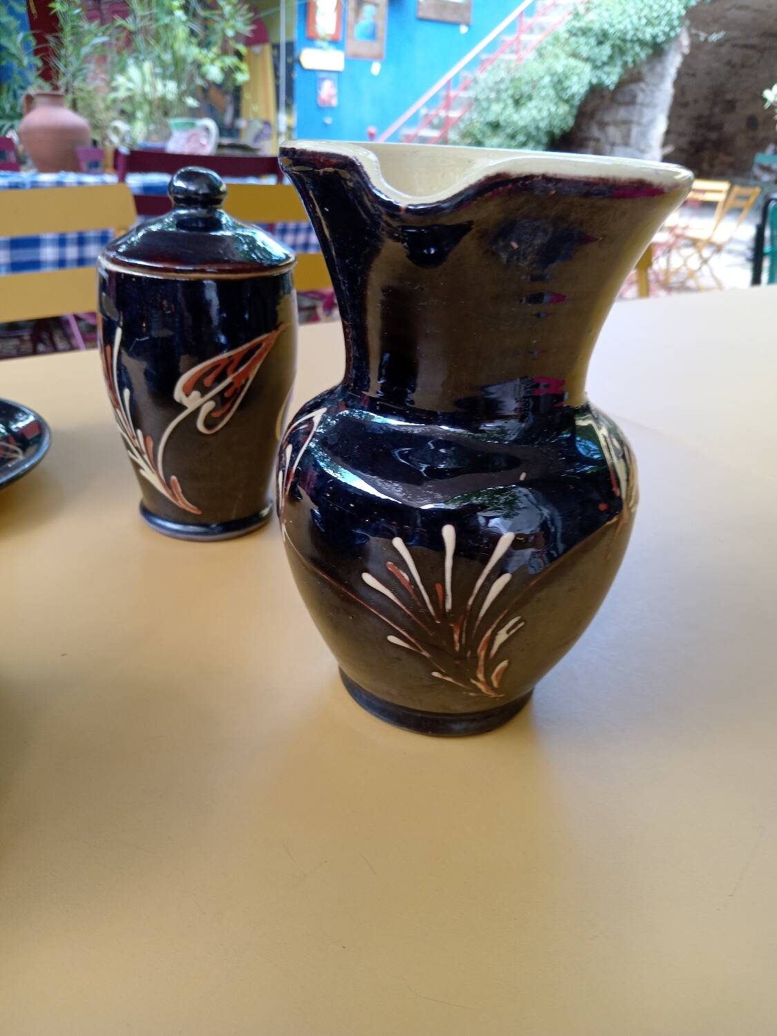 Ceramic stoneware lunch service