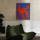 The Orange Man 55x45cm painting on stretched canvas by Bodasca