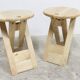 Pair of folding stools designed by Adrian Reed made in the years