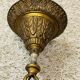 Ancienne lanterne en bronze et cristal taillé