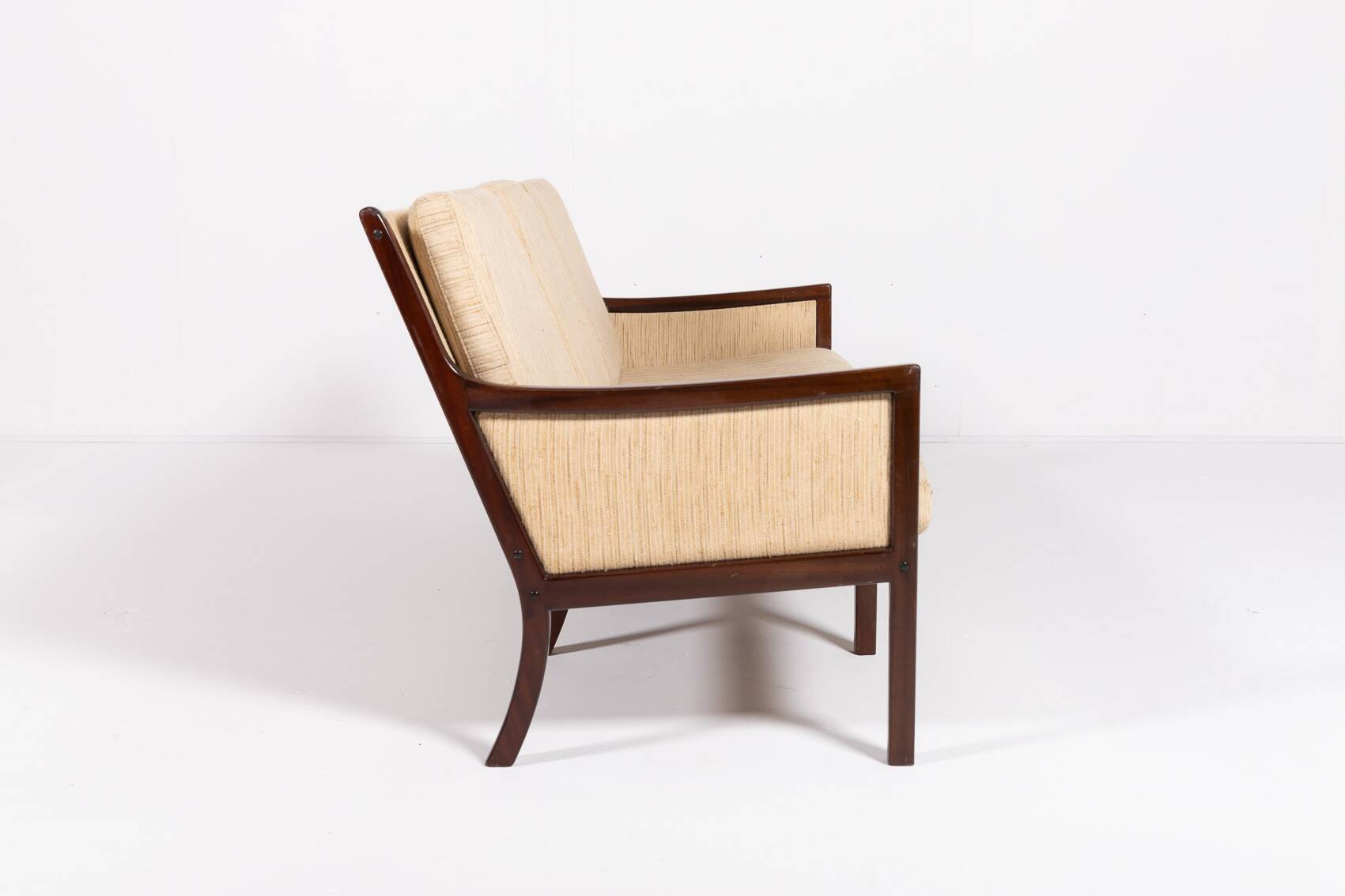 Canapé 3 places par Ole Wanscher pour P. Jeppensen, Danemark années 1960