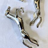 5 silver-plated knife rests in the shape of a horse. 1960s
