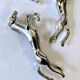 5 silver-plated knife rests in the shape of a horse. 1960s