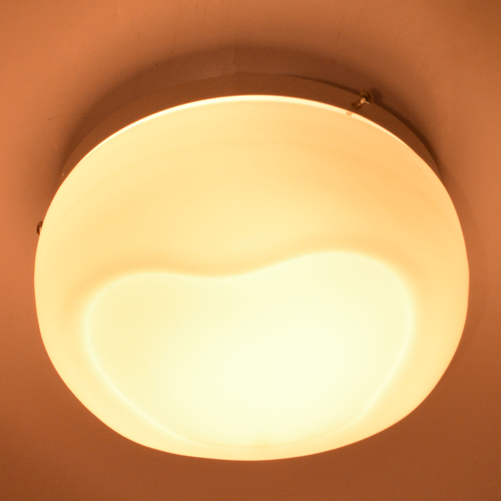 White ceiling light organic modern structural by Globo Lighting Germany 1980s
