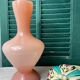 Large pink opaline vase