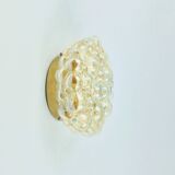 Mid-Century Modern Amber Bubble Glass Wall Light by Helena Tynell, 1960s