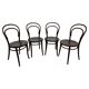 Curved wooden dining chairs no. 14 by Ton Bystřice pod Hostýnem