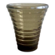 Vase en verre fumé