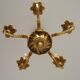 Lustre vintage Lucien Gau Paris en bronze