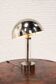 French modernist nickel-plated table lamp attributed to Jacques Adnet, 1940s