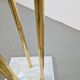 Italian Carrara Marble and Brass Freestanding Coat Rack, 1960s