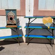 Set de 6 bancs de fête foraine