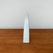 Vintage white porcelain vase from KPM Royal Porcelain, 1970s.