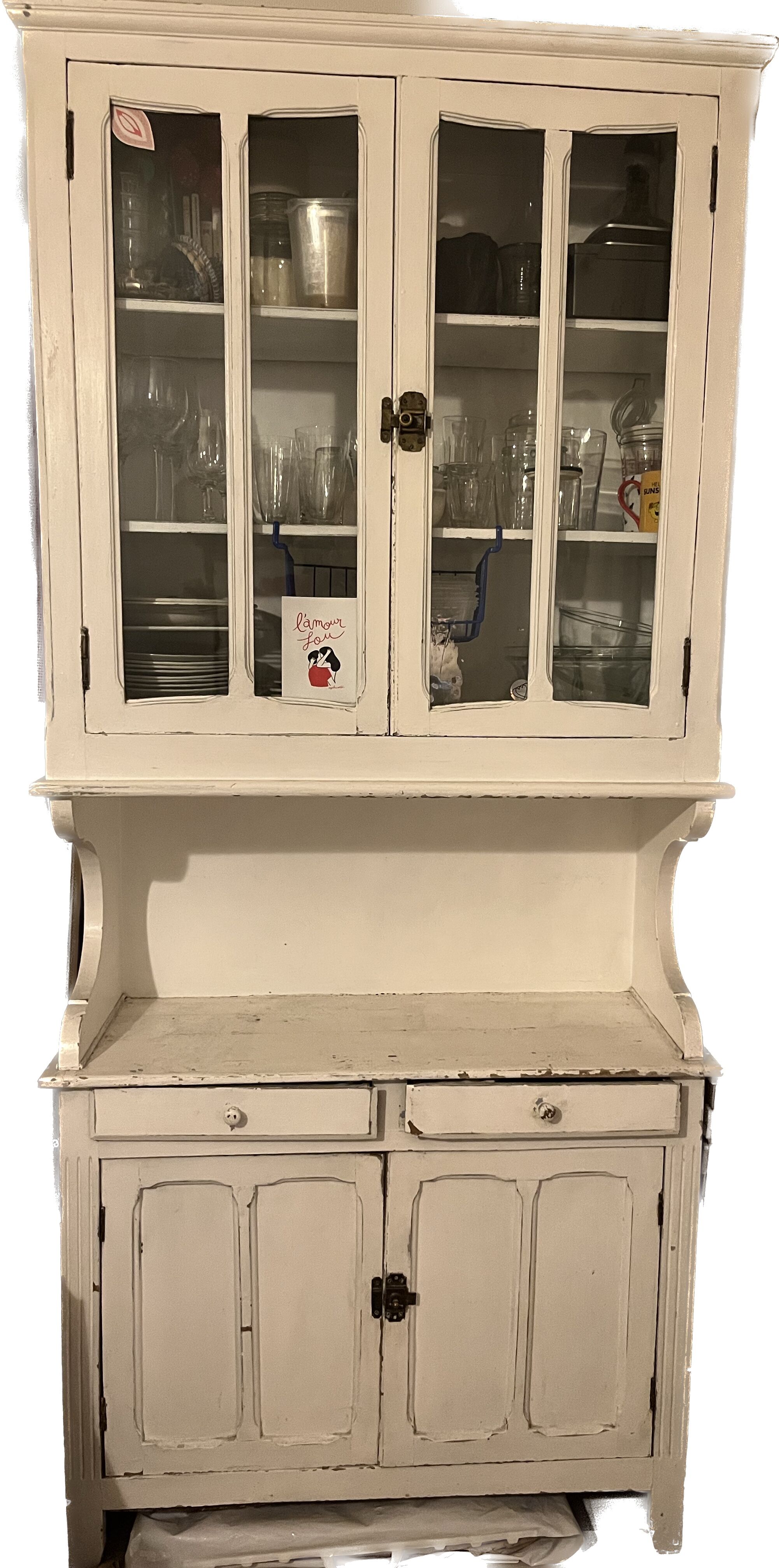 Vintage glazed Parisian dresser