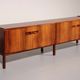 Buffet en bois Arne Hovmand Olsen pour Mogens Kold, Danemark, vers 1960.