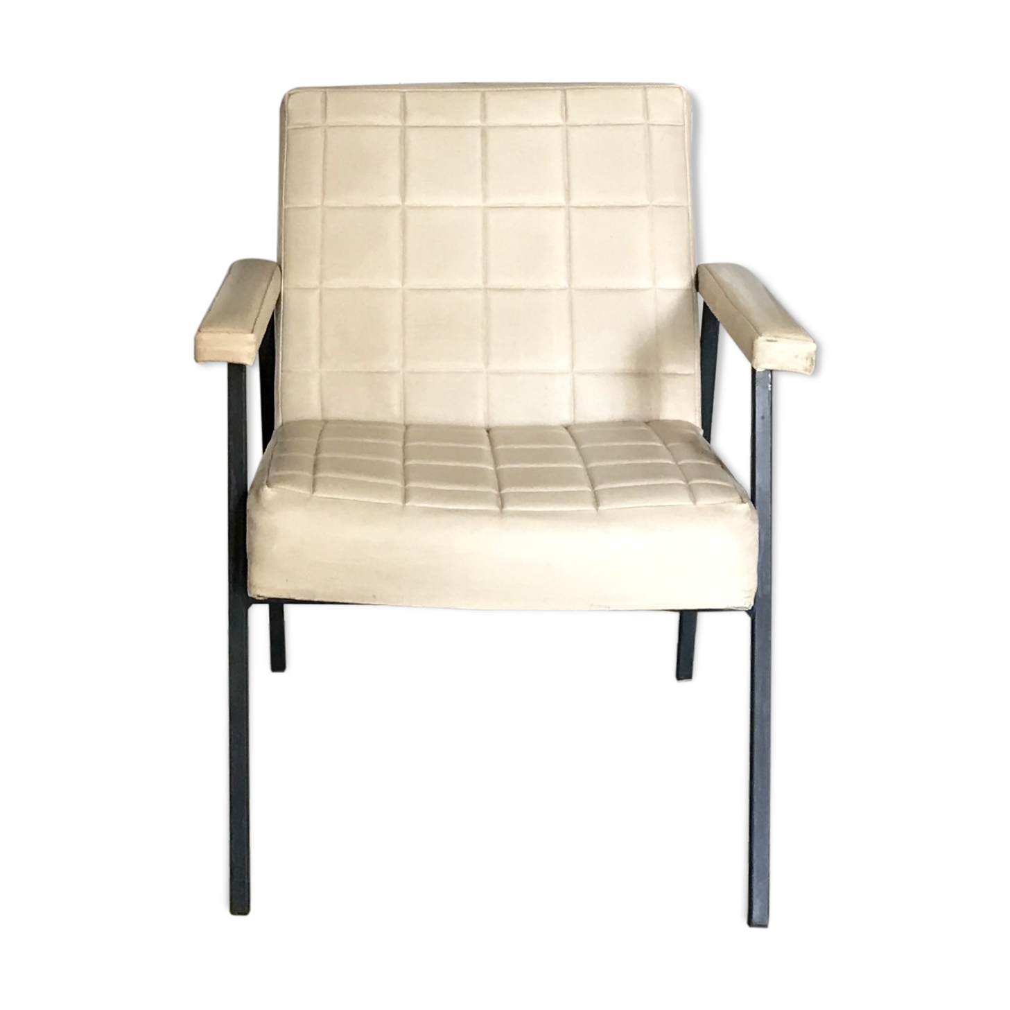 Vintage skai heater chair