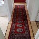 Afghan carpet knotted hand at the end of the 19th century 72x176cm