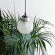 Art deco globe pendant light