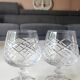 Lot of 6 x Cognac/Brandy glasses. Cut Bohemian crystal. Boho chic.