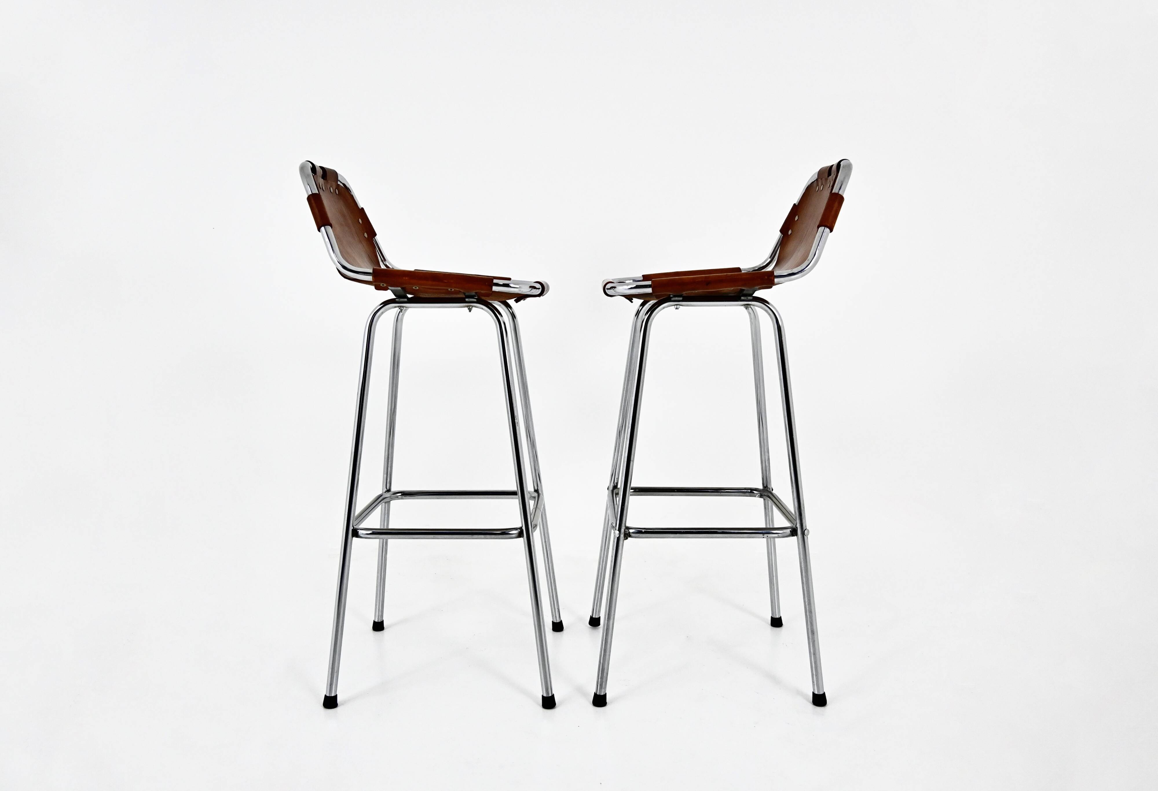 Ensemble de 2 Tabourets Les Arcs par Charlotte Perriand, 1960s