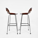 Ensemble de 2 Tabourets Les Arcs par Charlotte Perriand, 1960s