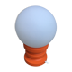 Lampe vintage orange