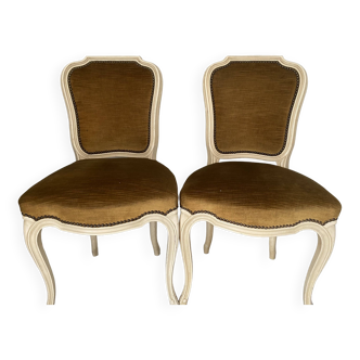 Set of 2 Louis XV style chairs