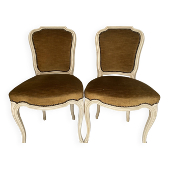 Lot de 2 chaises style Louis XV