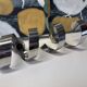 Paire d’appliques vintage 70 chrome