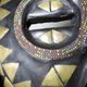 Masque Lune Africain Att. Luba/Baluba, Congo RDC, bois sculpté, perles