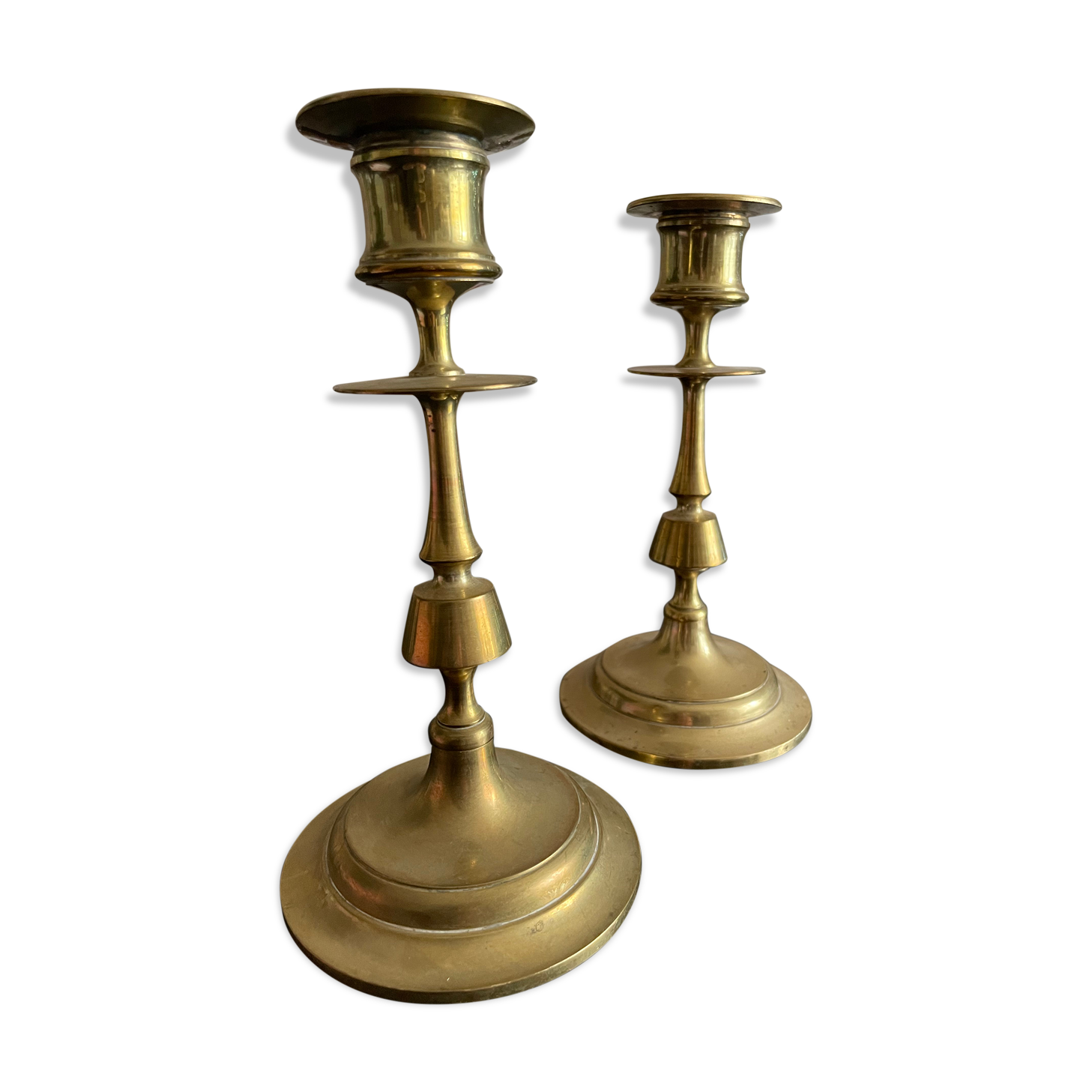 Vintage brass candle holders