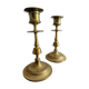 Vintage brass candle holders