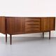 Vintage Sideboard in Teak with Drawers and Sliding Doors, 1960s