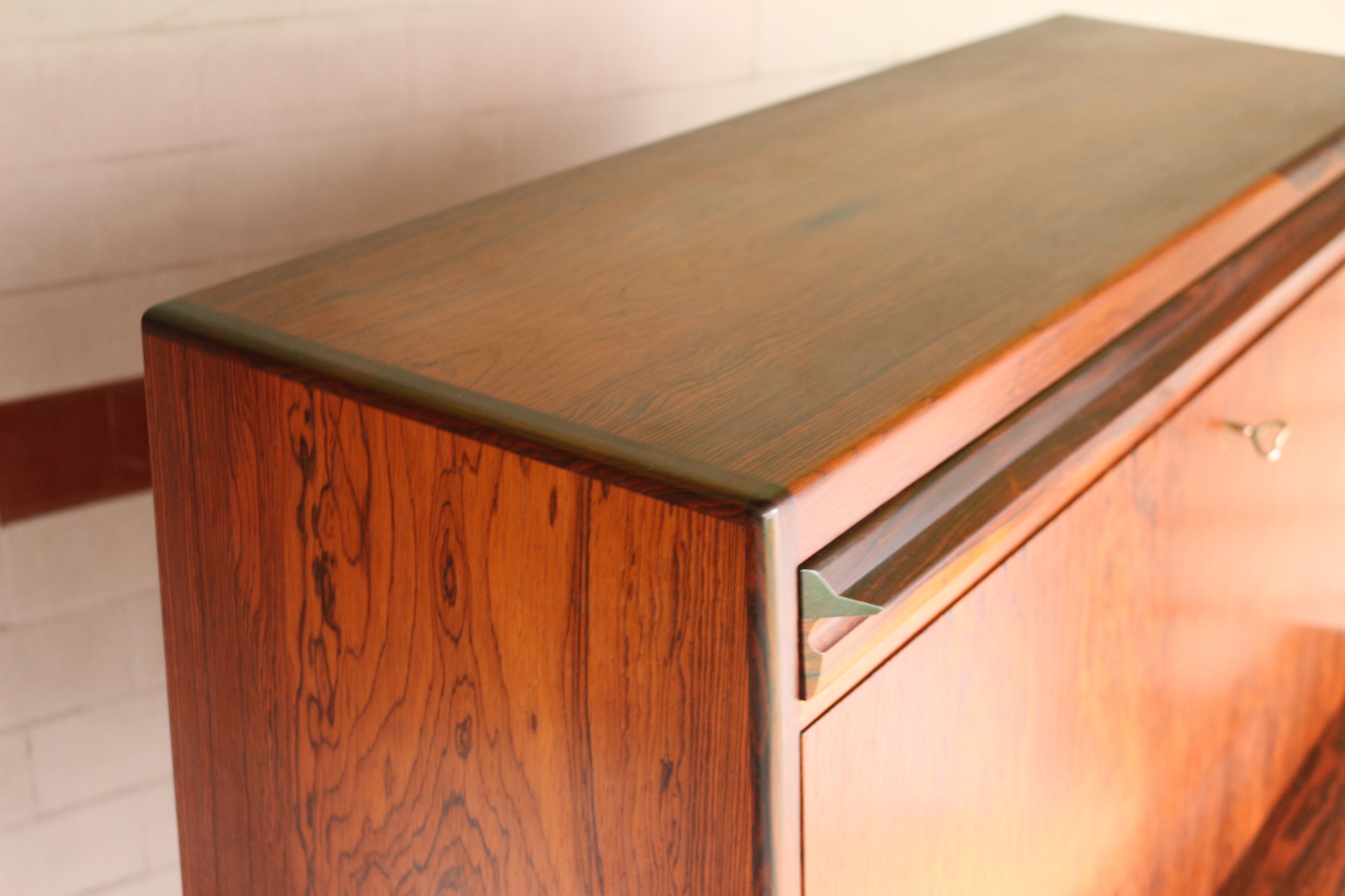 Erling Torvits rosewood secretary for Klim Møbelfabrik, 1966's