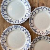 Luneville earthenware plates from 1890