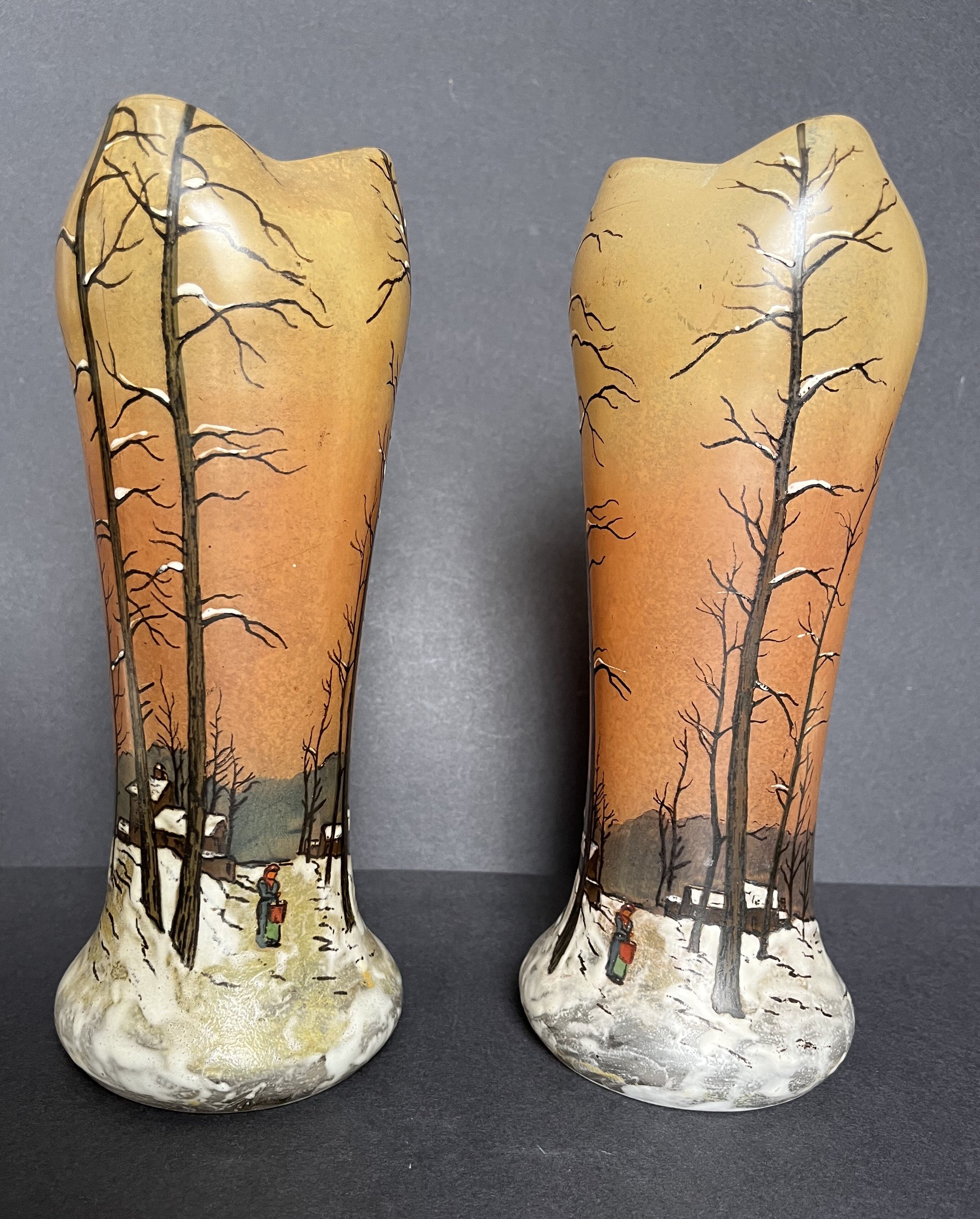 Pair of Legras vases