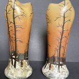 Pair of Legras vases