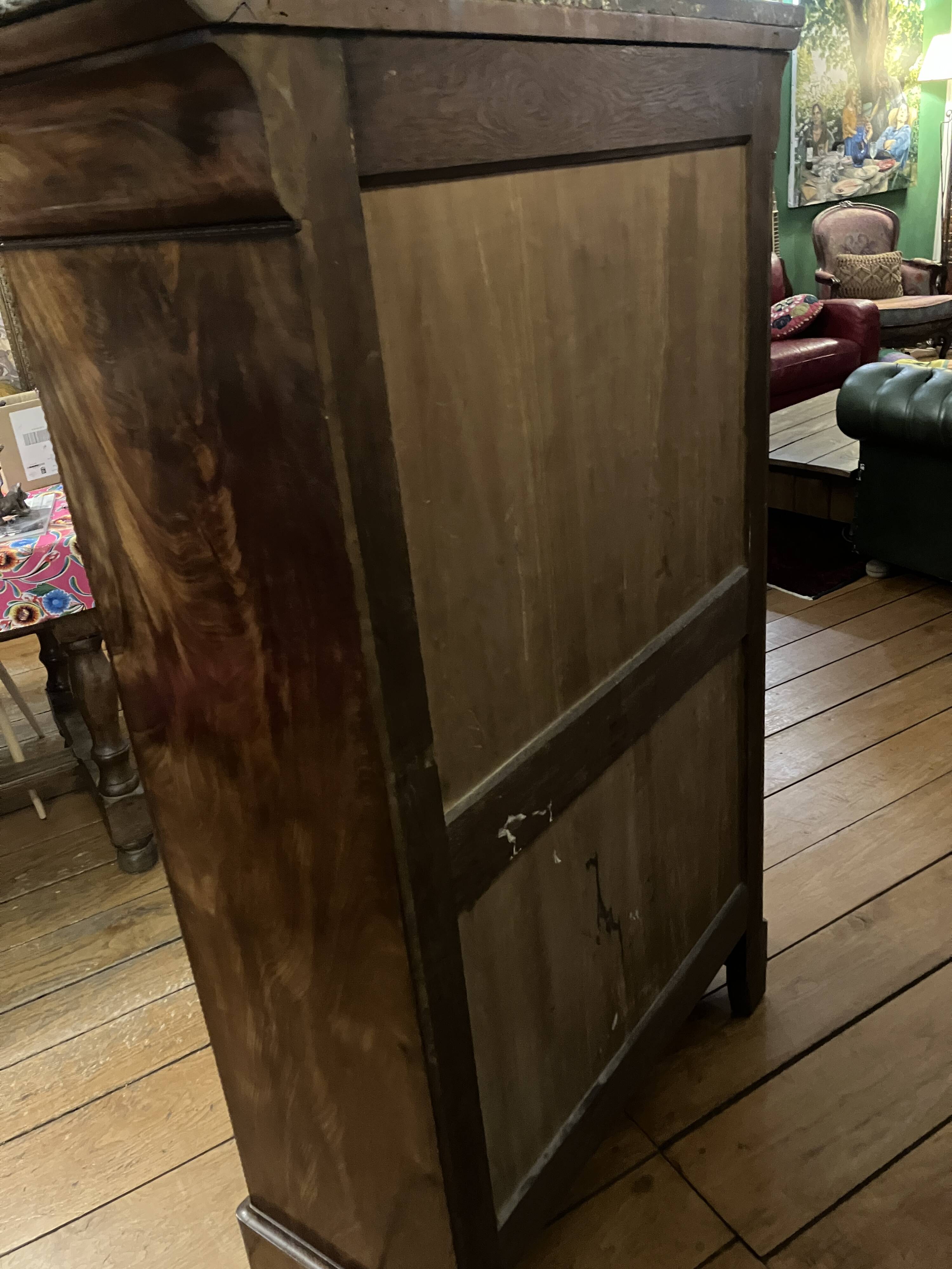 19th Century Secretary in Mahogany and Lemonwood