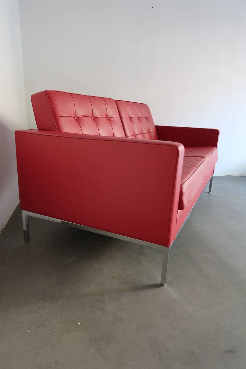 Canapé cuir 2 pers Florence Knoll