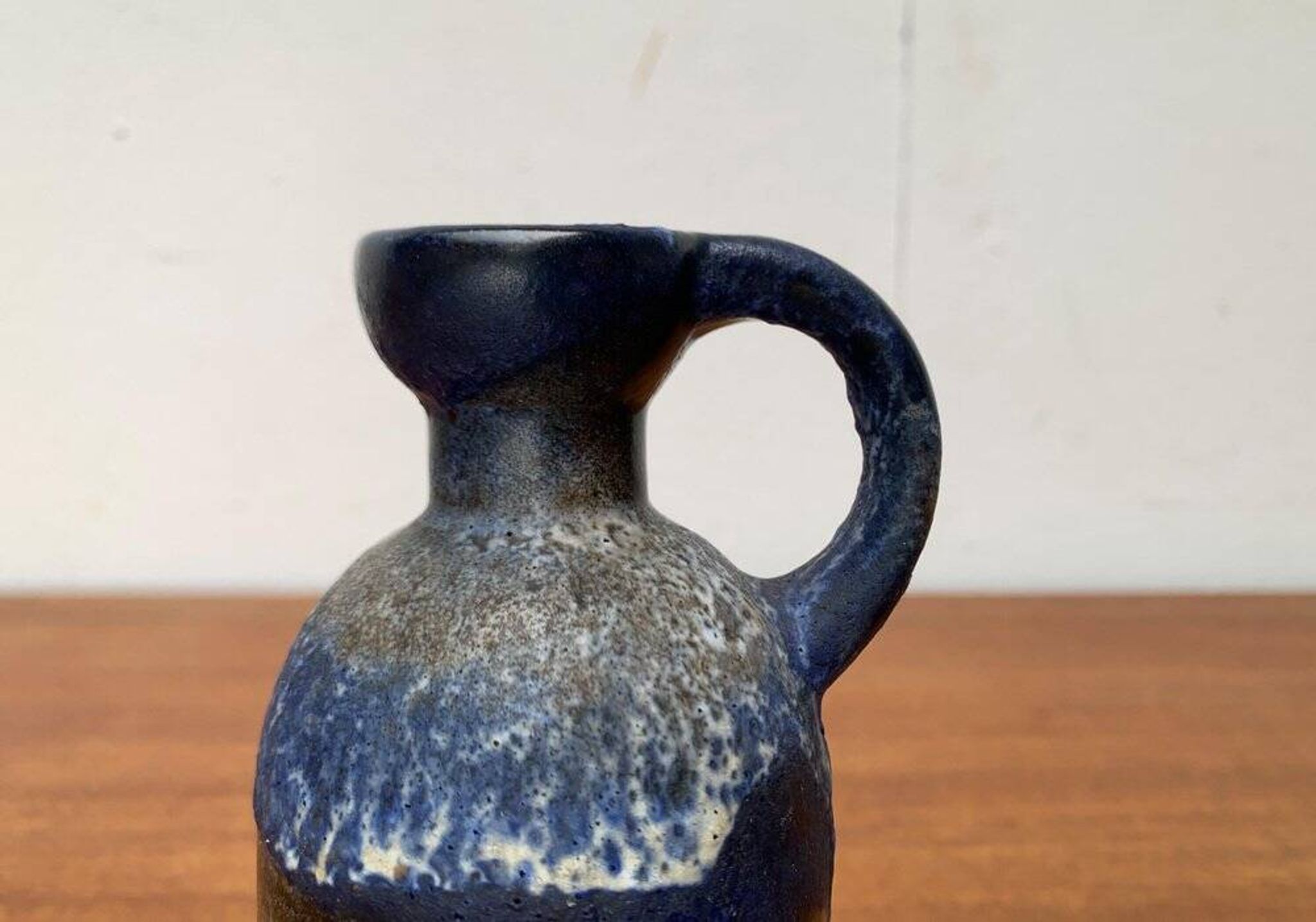 Carafe vase in German pottery WGP Fat Lava mid-century style by Ruscha, 1960s.